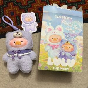 Lulu the Piggy Lavender Plush Romantic Teddy Joyful Time Series